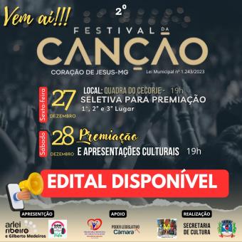 FESTIVAL DA CANÇÃO DE CORAÇÃO DE JESUS 2024